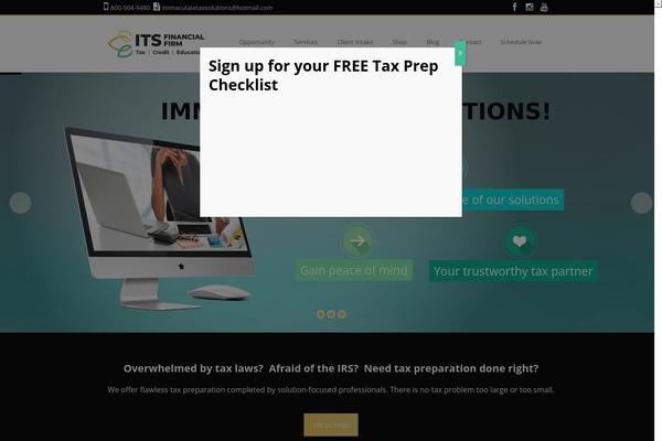 immaculatetaxsolutions.com site used Sapphire
