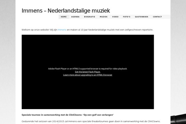 immensmuziek.nl site used Music-wordpress