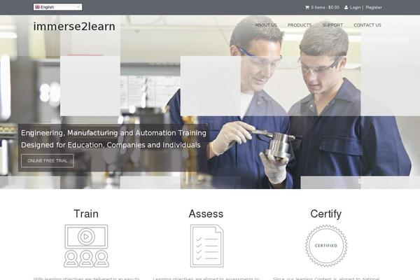 LMS theme site design template sample