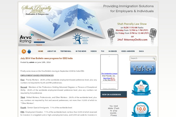 immigrationlegalblog.com site used Stylevision