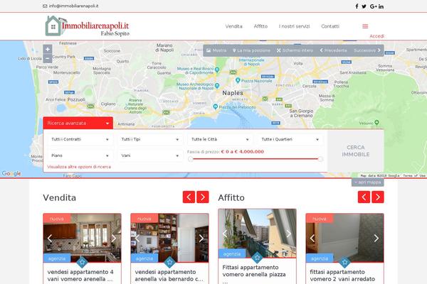 WP Residence theme site design template sample