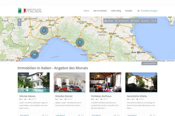 WP Residence theme site design template sample