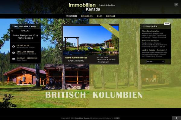 Fullscreen theme site design template sample