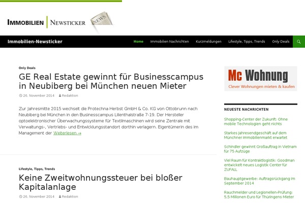 Site using Td-newsletter plugin