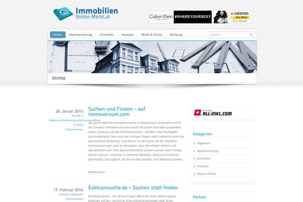Immo theme site design template sample