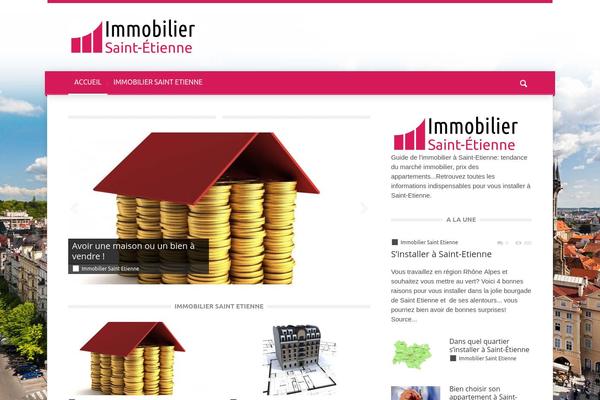 Magazin theme site design template sample