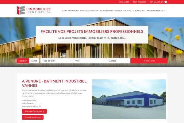 immobiliere-entreprise.fr site used Immoent