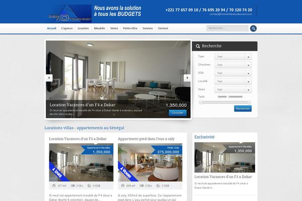 immobilierecoteouest.com site used Locality