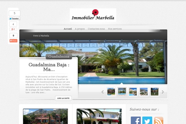 ElegantEstate theme site design template sample