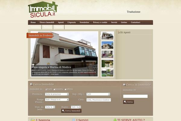 RealEstate theme site design template sample