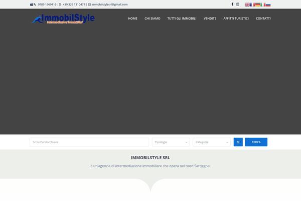 Residence Child theme site design template sample