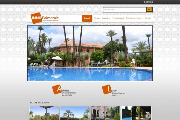 immopalmeraie.com site used Immo