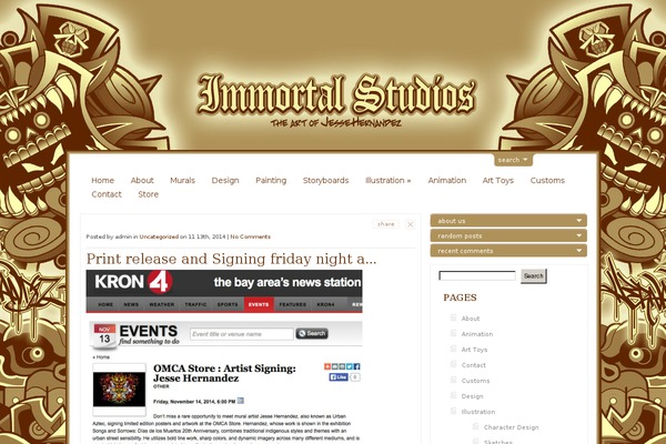 ArtSee theme site design template sample