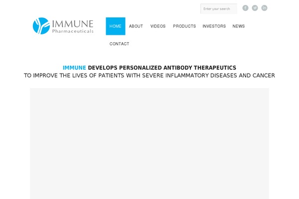 immunepharmaceuticals.com site used Immune