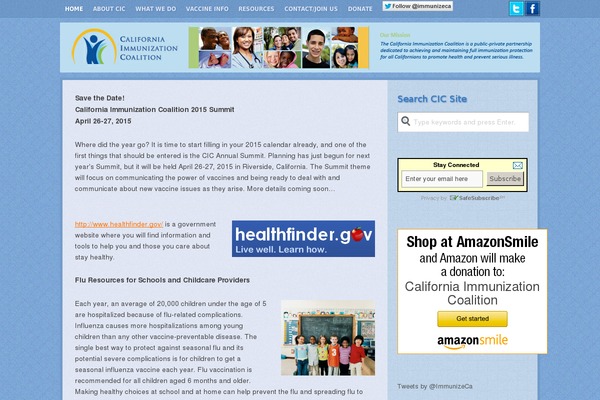 Site using Constant Contact WordPress Widget plugin