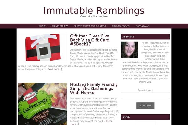 immutableramblings.com site used Marianne