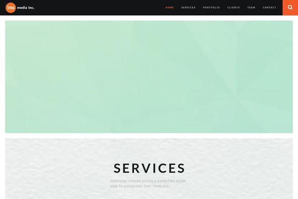 Redfolio theme site design template sample
