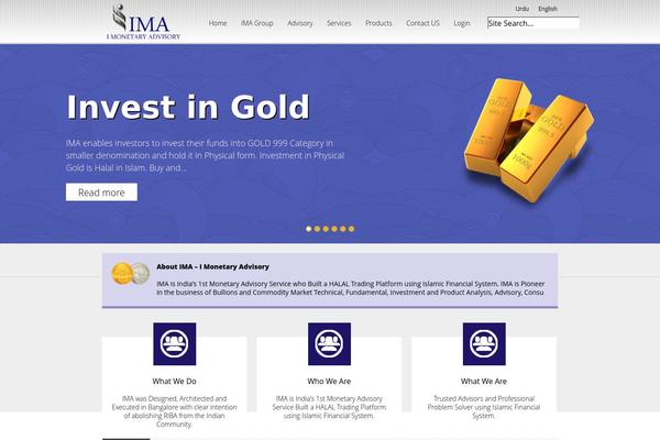 Ima theme site design template sample