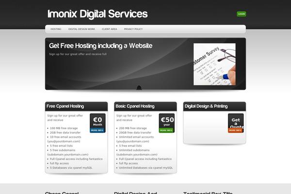 Phenomenon theme site design template sample