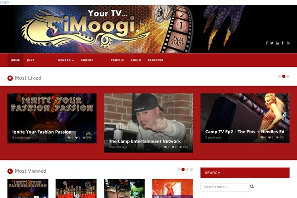 VideoTube theme site design template sample