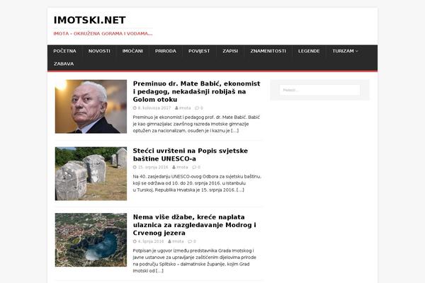 MH Magazine lite theme site design template sample