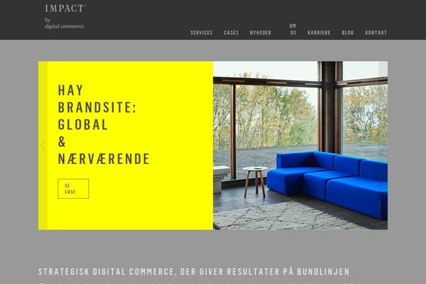IMPACT theme site design template sample