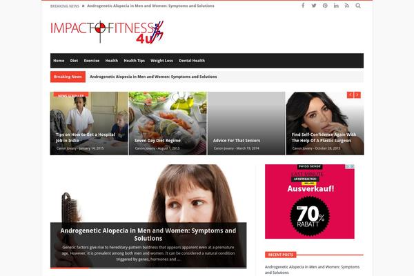 Magic Mag theme site design template sample