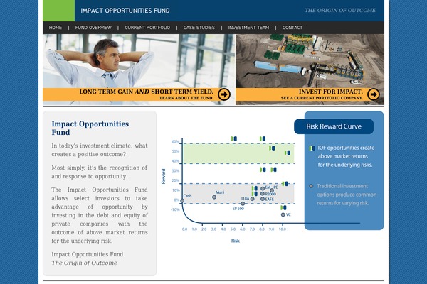 IMPACT theme site design template sample