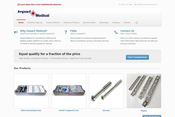 Stark theme site design template sample