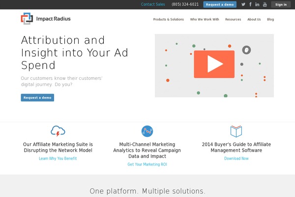 IMPACT theme site design template sample