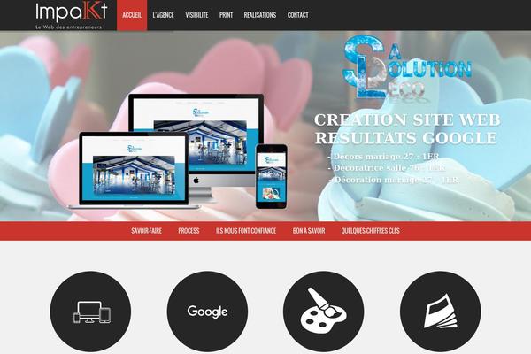 Infographer theme site design template sample