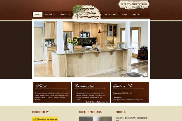 Imperial theme site design template sample