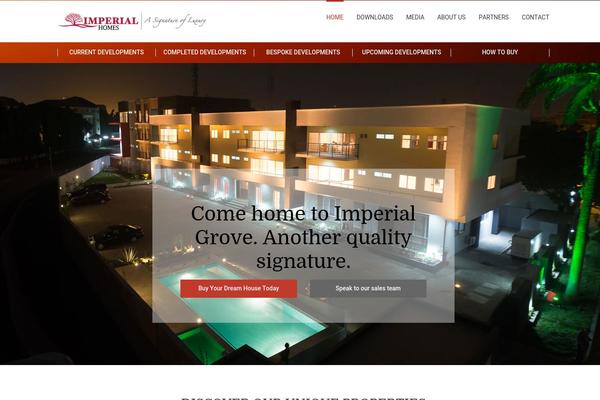 Imperial theme site design template sample