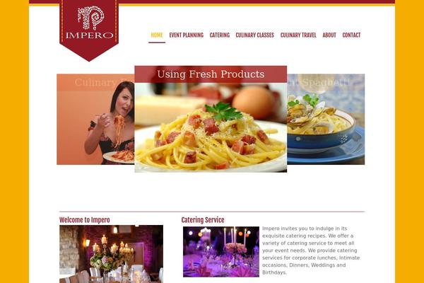 Impero theme site design template sample