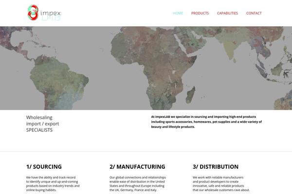 Impreza theme site design template sample