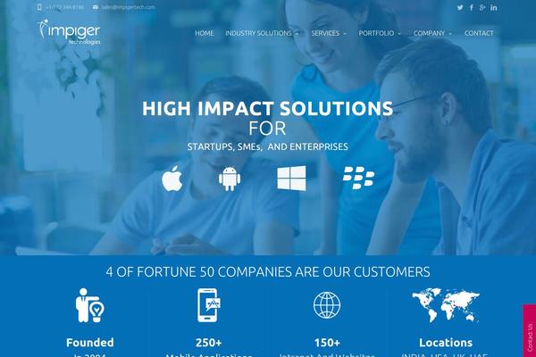 Fortuna theme site design template sample