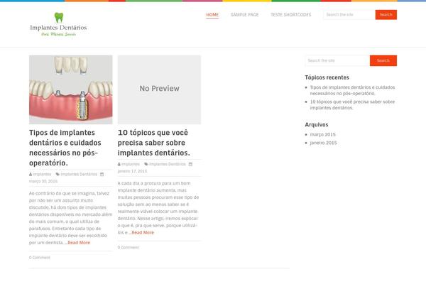 Spike theme site design template sample