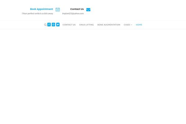 Dental-care theme site design template sample