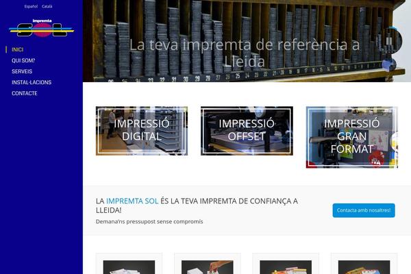 The7 theme site design template sample