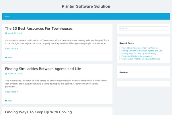 Starter theme site design template sample