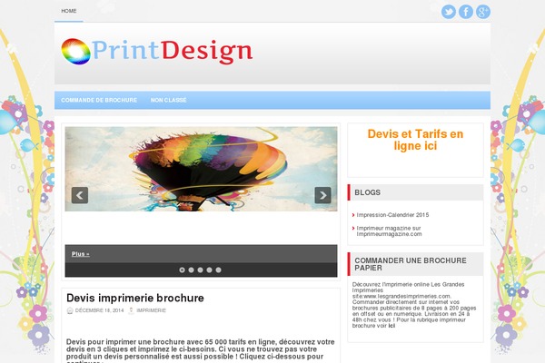 imprimerie-brochure.com site used Printdesign