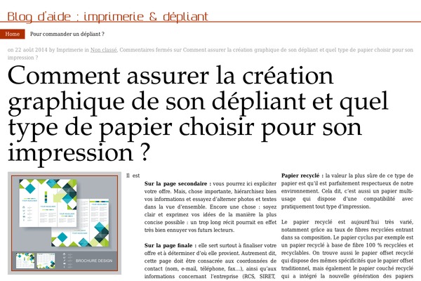 imprimerie-depliant.com site used Gonzo Daily
