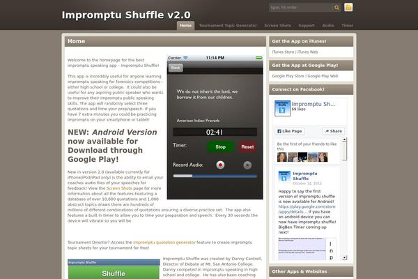 Chocolate-lite theme site design template sample