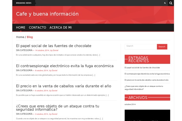 News Mix Light theme site design template sample