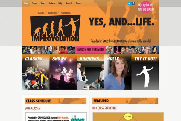 improv theme websites examples