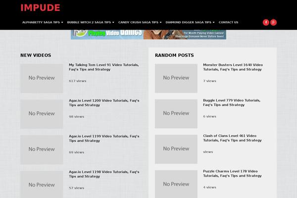 Video theme site design template sample
