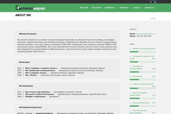 Mana theme site design template sample