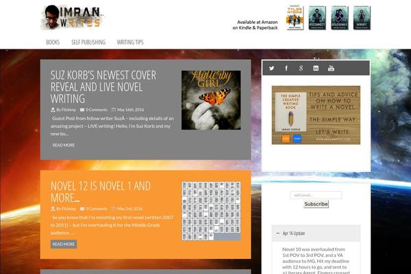 Blueblog theme site design template sample