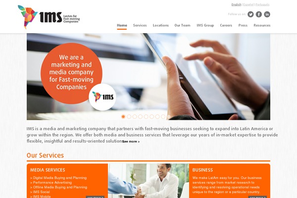 Ims theme site design template sample