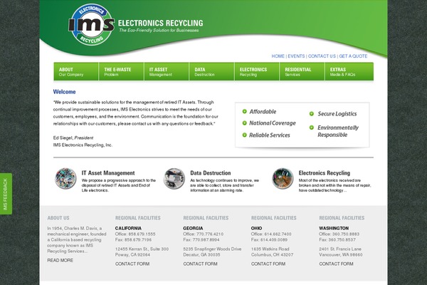 Ims theme site design template sample